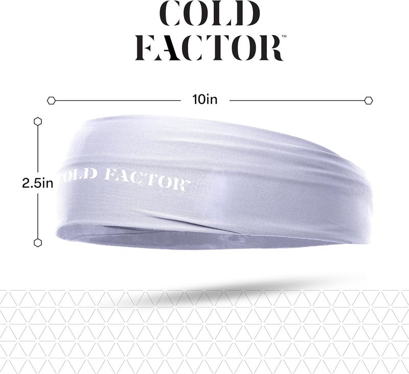 COLD FACTOR Cooling Headband for Women and Men – UPF 50+ Advanced Evaporative Comfort, Instant Cooling Sweatband for Outdoor Sports, Fitness, Yoga, Hiking, Running, and Workout – 3 Pack - Image 2